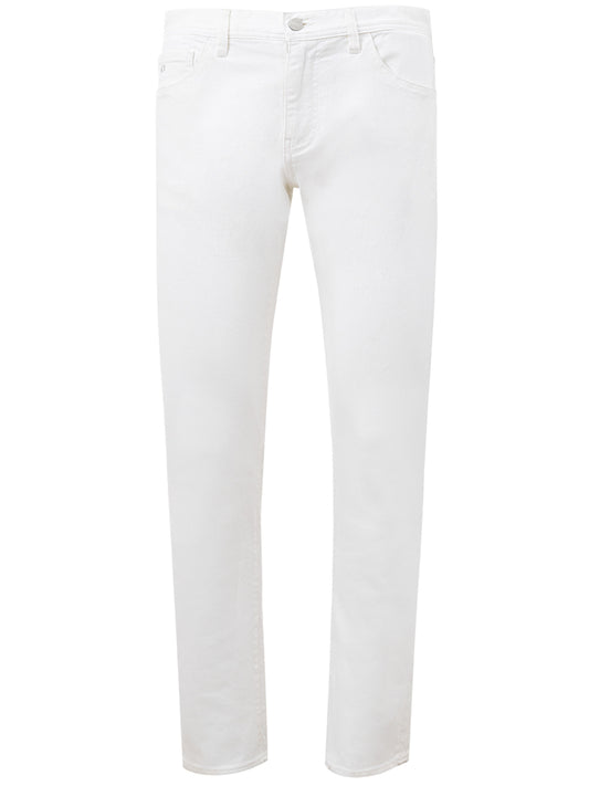 Armani Exchange Chic White Regular Fit Jeans Trousers