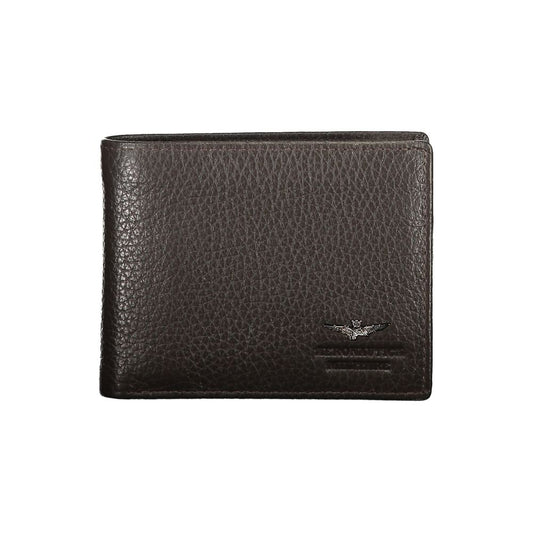 Aeronautica Militare Elegant Leather Dual-Compartment Wallet