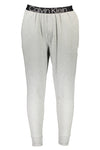 Calvin Klein Elegant Gray Tailored Trousers with Contrast Details