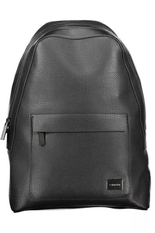 Calvin Klein Sleek Black Urban Backpack with Logo Detail