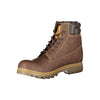 Carrera Elegant Brown Lace-Up Boots with Contrast Detail