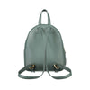 Coccinelle Chic Green Leather Backpack with Adjustable Straps