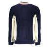 Fila Elegant Blue Cotton Sweatshirt with Contrast Details
