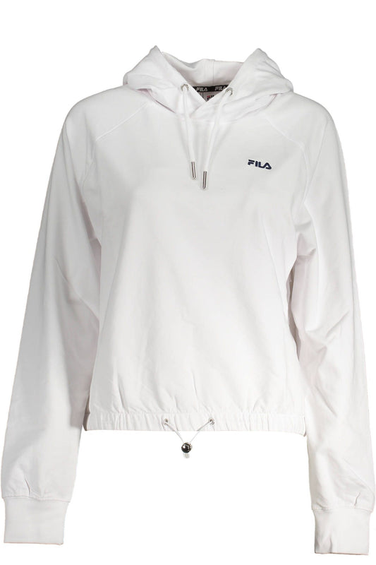 Fila Classic White Hooded Sweatshirt with Embroidery