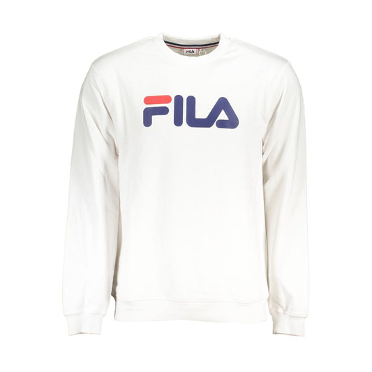 Fila Classic Crew Neck Fleece Sweatshirt in White