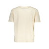Guess Jeans Chic Beige Logo Crew Neck Tee