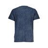 Guess Jeans Blue Crew Neck Organic Cotton Tee
