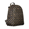 Guess Jeans Elegant Brown VIKKY Backpack with Contrasting Details