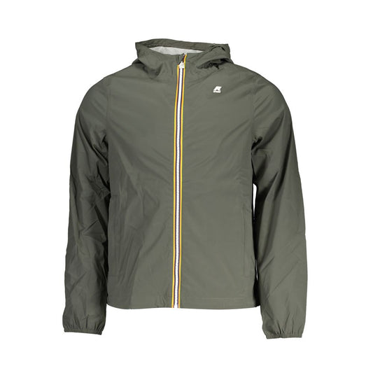 K-WAY Sleek Green Hooded Sports Jacket