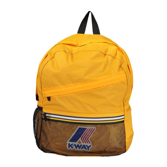 K-WAY Chic Orange Polyamide Backpack With Logo Detail