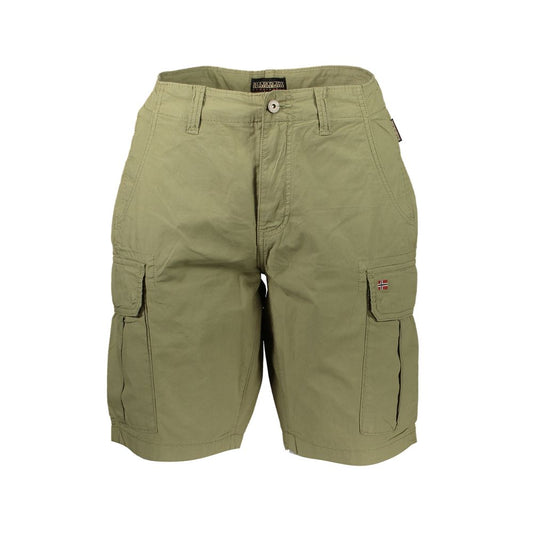 Napapijri Exquisite Green Cotton Bermuda Shorts