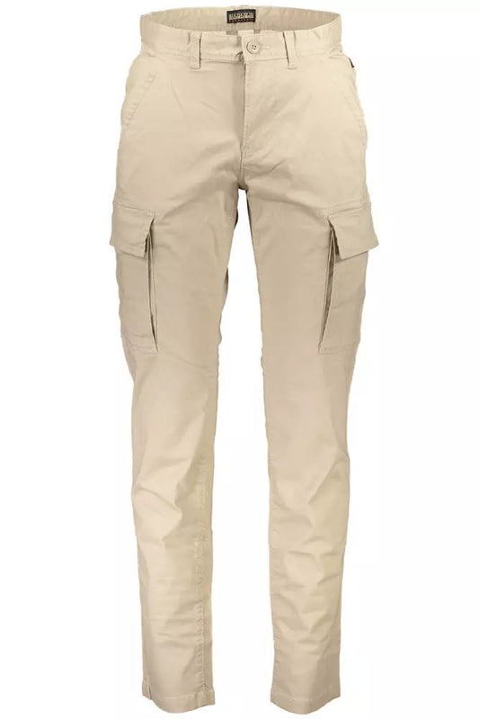 Napapijri Chic Beige 4-Pocket Cotton Trousers