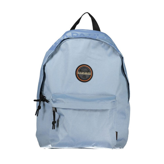 Napapijri Chic Light Blue Cotton Backpack with Logo Detail