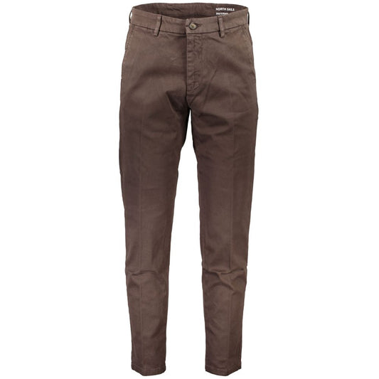 North Sails Chic Slim Fit Four Pocket Trousers in Brown