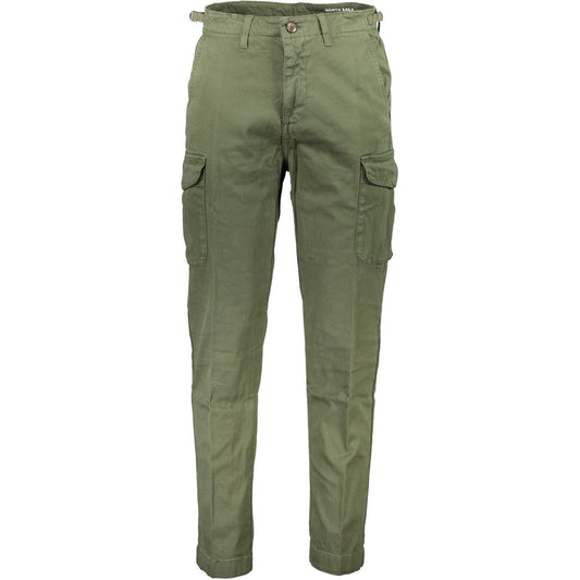 North Sails Chic Green Cotton Blend Trousers