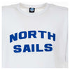 North Sails Elegant White Cotton Tee with Bold Blue Logo