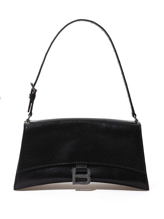 Balenciaga Elegant Black Mini Leather Shoulder Bag