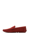 Bally Elegant Bordeaux Suede Penny Loafers