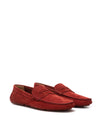 Bally Elegant Bordeaux Suede Penny Loafers