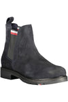 Tommy Hilfiger Chic Blue Ankle Boots with Logo Accent