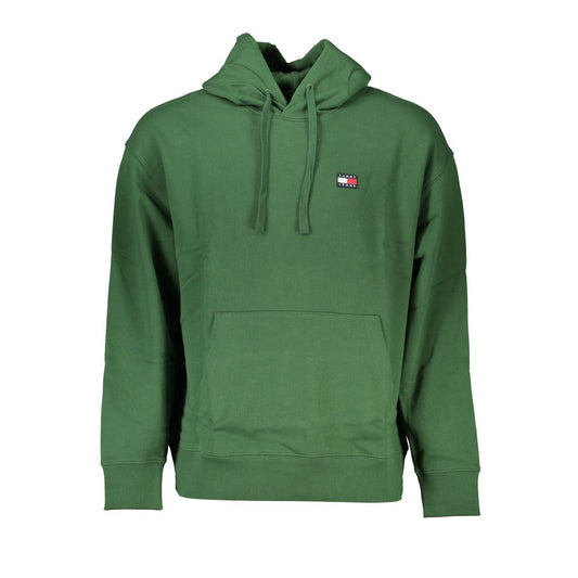 Tommy Hilfiger Green Hooded Cotton Sweatshirt
