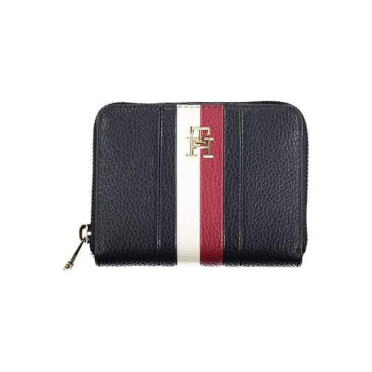 Tommy Hilfiger Elegant Blue Wallet with Contrasting Accents