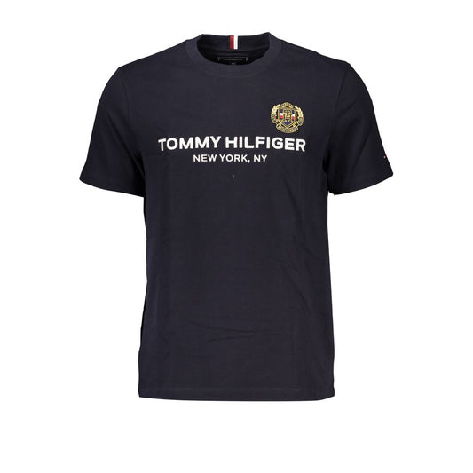 Tommy Hilfiger Classic Crew Neck Logo Tee in Blue