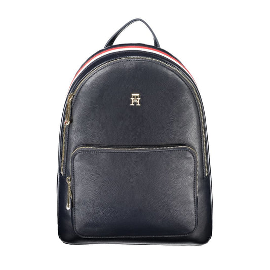Tommy Hilfiger Chic Blue Backpack with Contrasting Details