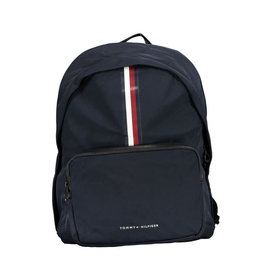 Tommy Hilfiger Sleek Blue Backpack with Laptop Holder