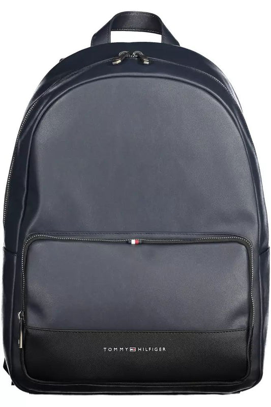 Tommy Hilfiger Chic Urban Blue Backpack with Laptop Compartment