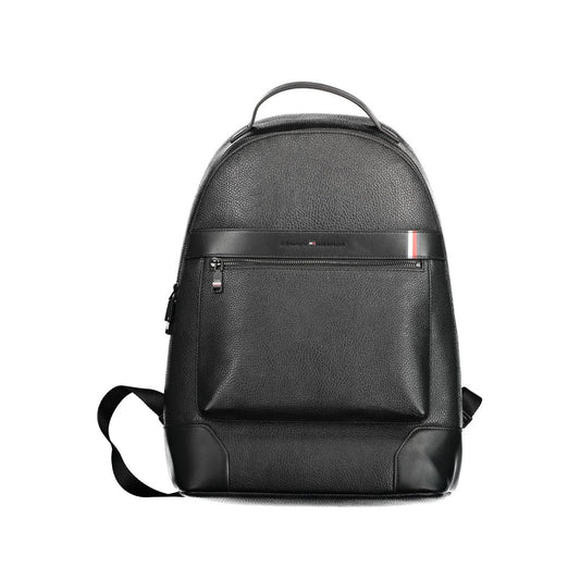 Tommy Hilfiger Chic Black Daily Backpack with Laptop Compartment