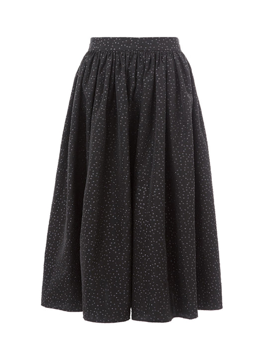 Lardini Elegant Black Flared Skirt - Timeless Chic