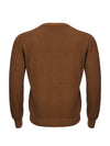Gran Sasso Elegant Brown Wool Cardigan for Sophisticated Style