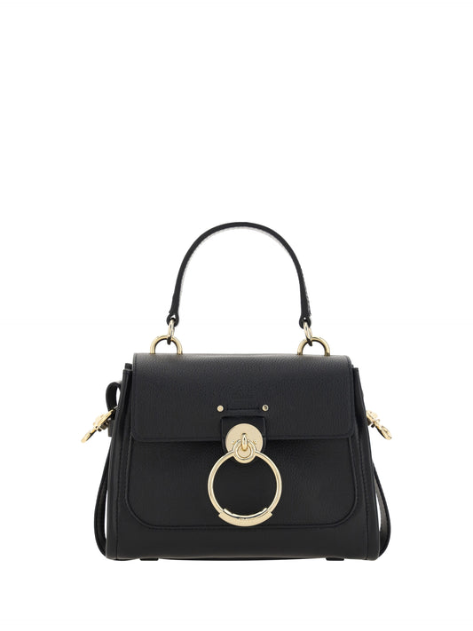 Chloé Elegant Tess Calfskin Handbag in Timeless Black