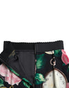 Dolce & Gabbana High Waist Silk Pencil Midi Skirt with Floral Print