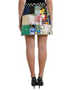 Dolce & Gabbana Multicolor Majolica Patchwork Mini Skirt