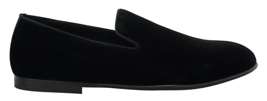Dolce & Gabbana Elegant Black Slipper Loafers for Formal Occasions