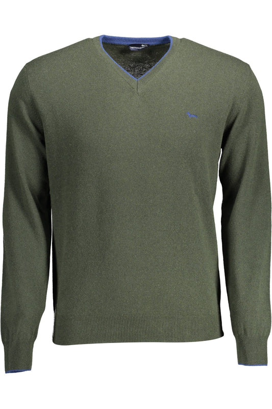 Harmont & Blaine Chic V-Neck Sweater with Contrasting Details