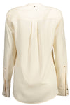 Kocca Elegant White Mandarin Collar Shirt