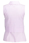 Kocca Elegant Sleeveless Pink Shirt with Italian Collar