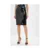 Liu Jo Chic Black Patent Midi Sheath Skirt