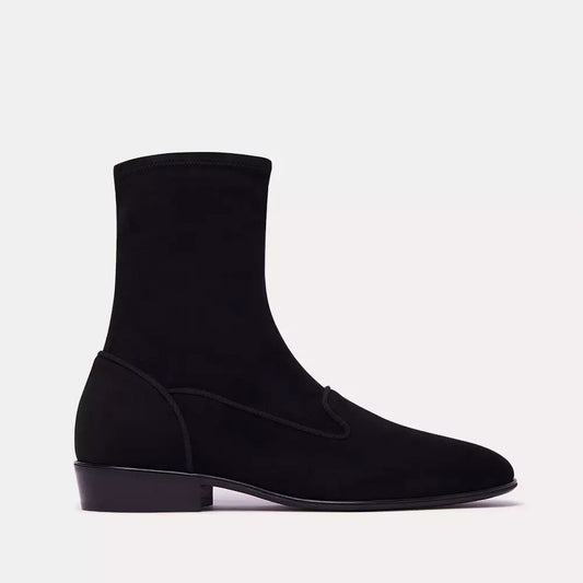 Charles Philip Sleek Suede Ankle Boots with Comfort Fit