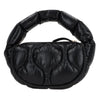 Moncler Chic Feather-Padded Nylon Hobo Bag with Leather Trim