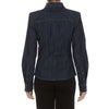 Dolce & Gabbana Elegant Blue Denim Rhinestone Collared Shirt