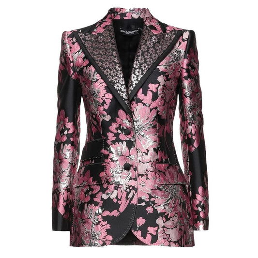 Dolce & Gabbana Floral Jacquard Single-Breasted Jacket