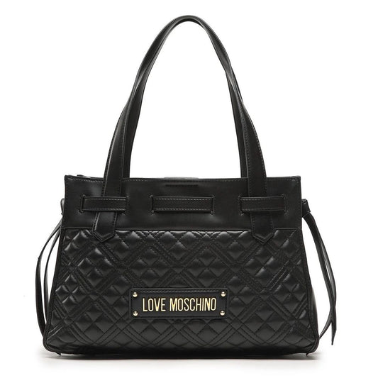 Love Moschino Chic Quilted Faux Leather Shopper