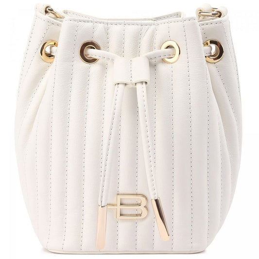 Baldinini Trend Elegant Striped Mini Bucket Shoulder Bag