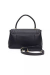 Baldinini Trend Elegant Black Shoulder Bag with Golden Details
