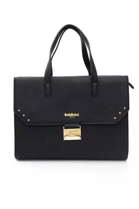 Baldinini Trend Elegant Black Polyethylene Shoulder Bag