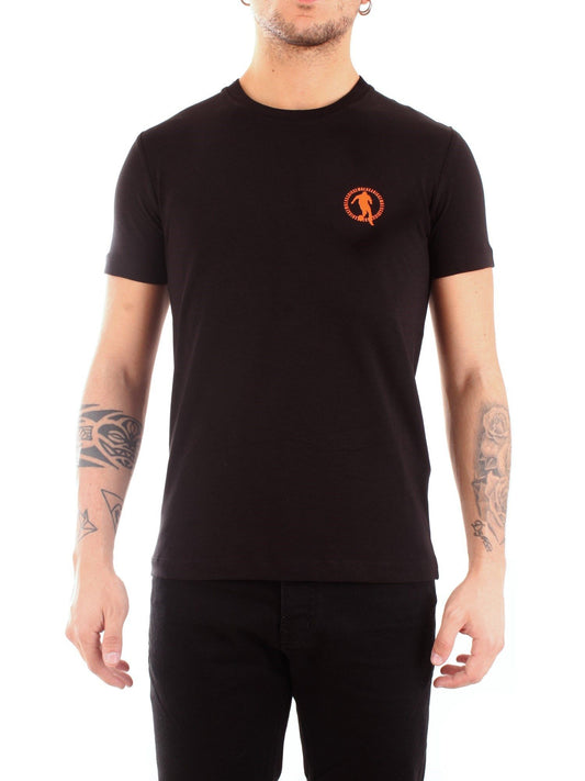Bikkembergs Sleek Black Cotton T-Shirt with Logo